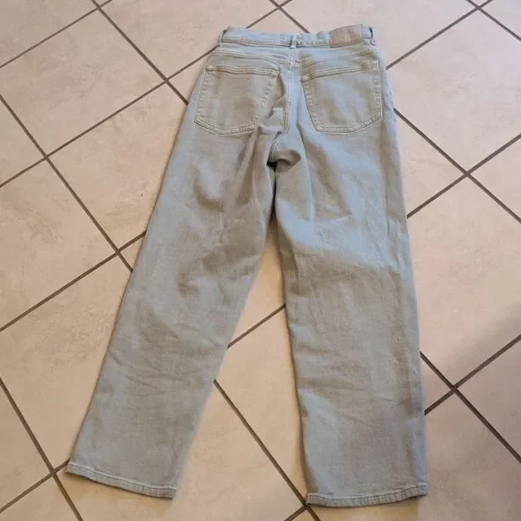 Everlane The Way-high Jean Garmet Dyed Light Green High Rise Size 26 Tall - Picture 7 of 11